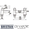 Bristan Vantage Bath Filler Dimensions